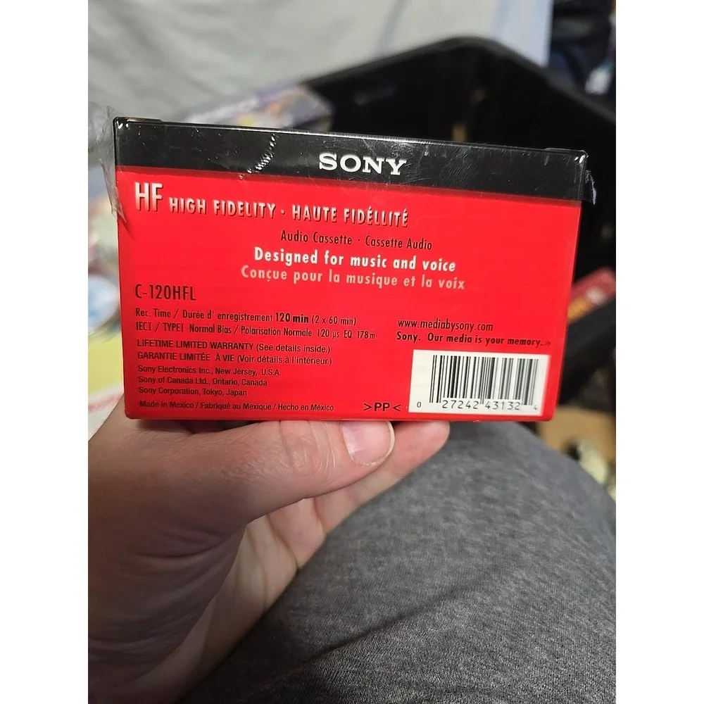 Sony HF High Fidelity 120 Minute Blank Audio Normal Bias Cassette Tape NIPSeal